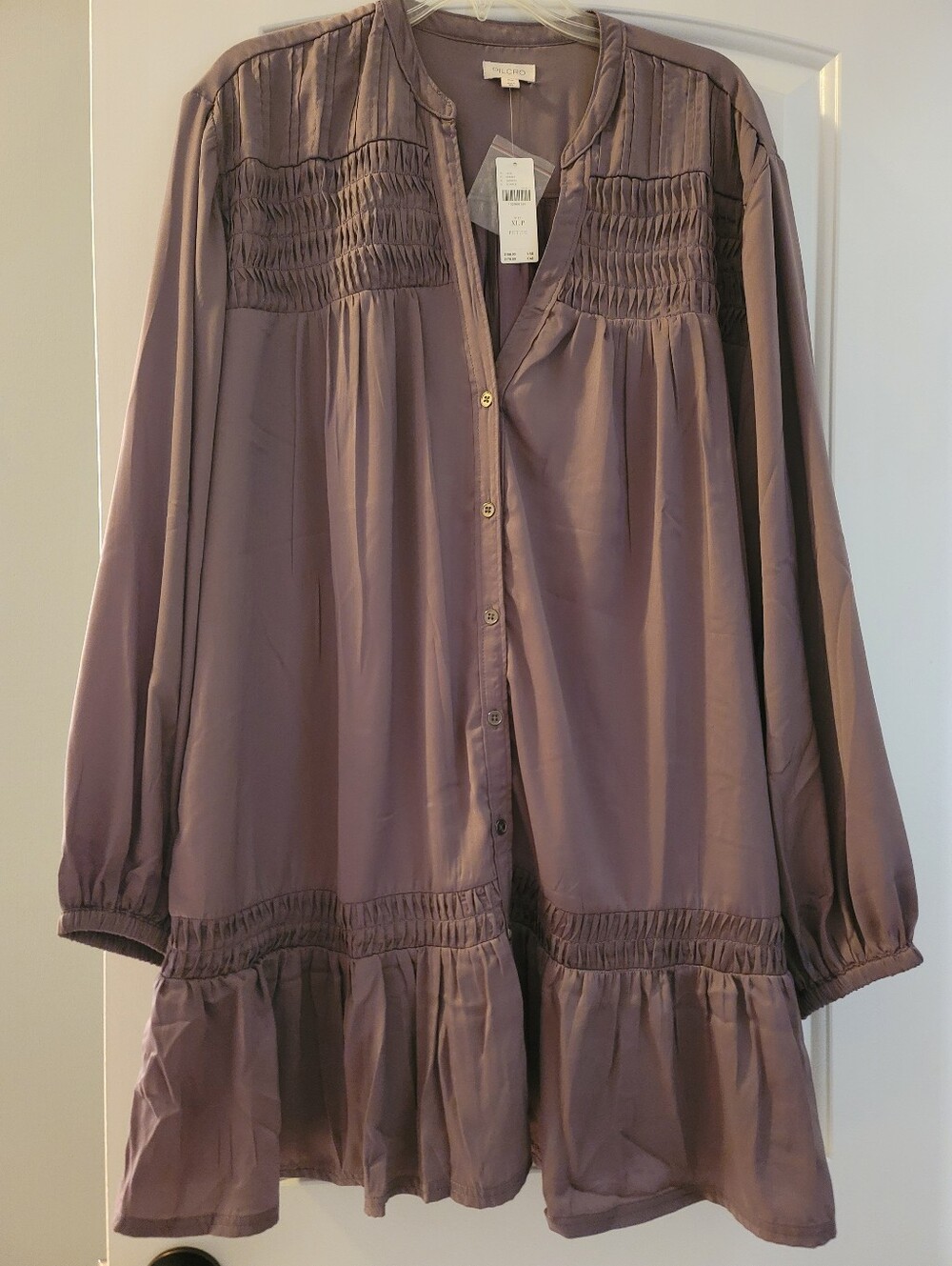 NWT Anthropologie Pilcro Long Sleeve Dress XLP - Picture 8 of 9